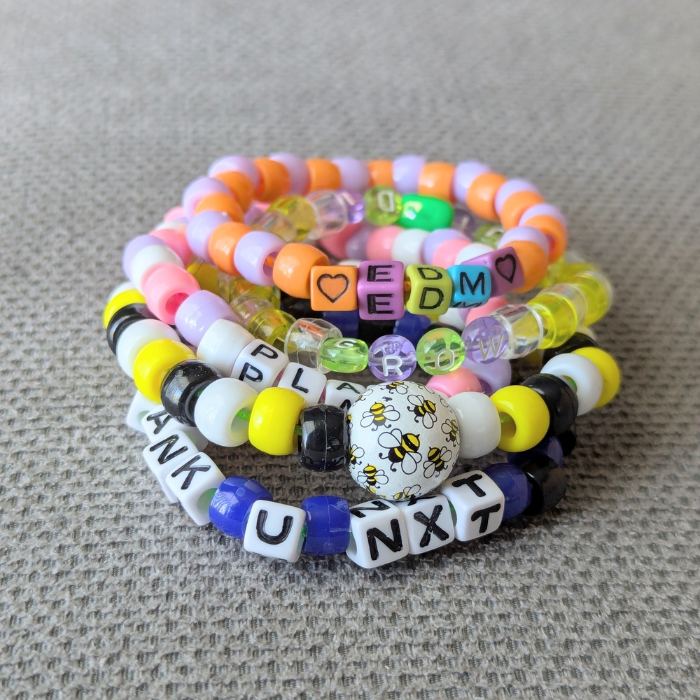 Colorful Kandi Bracelets Set